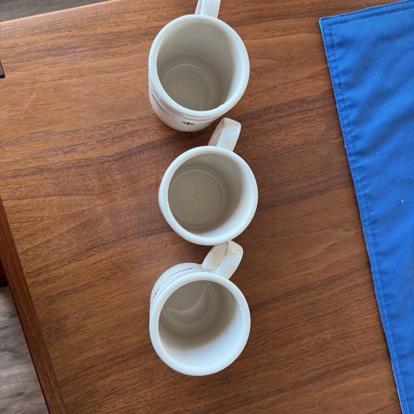 Longaberger White and Red Ceramic Mugs - Picture 2 of 5